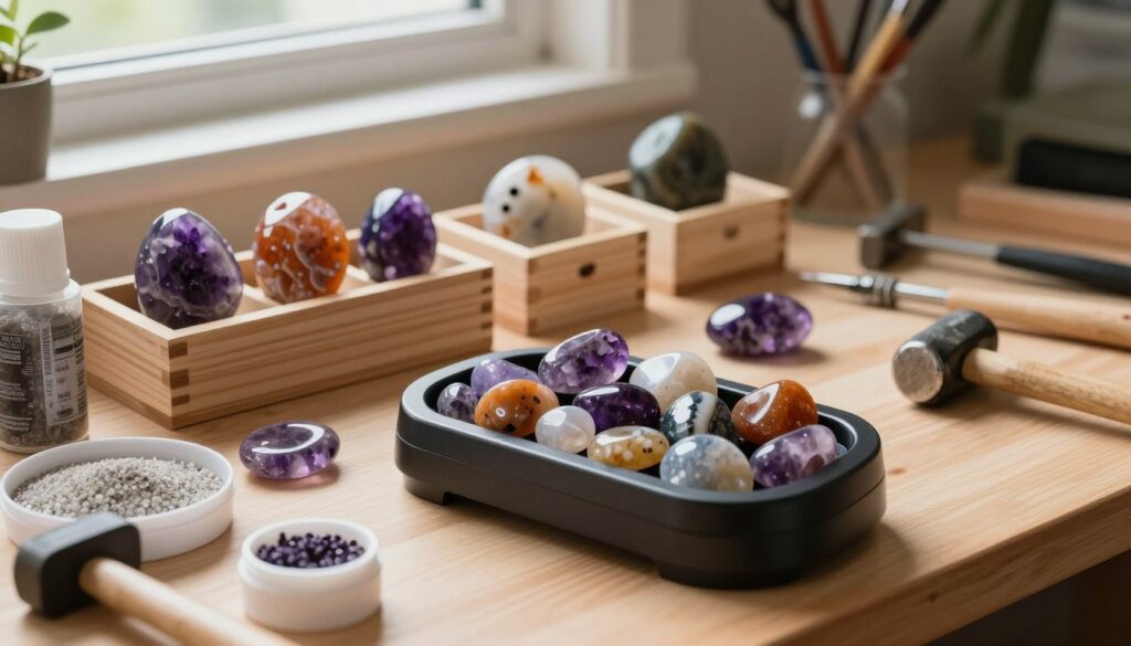 tumbling stones and rock tumbling supplies