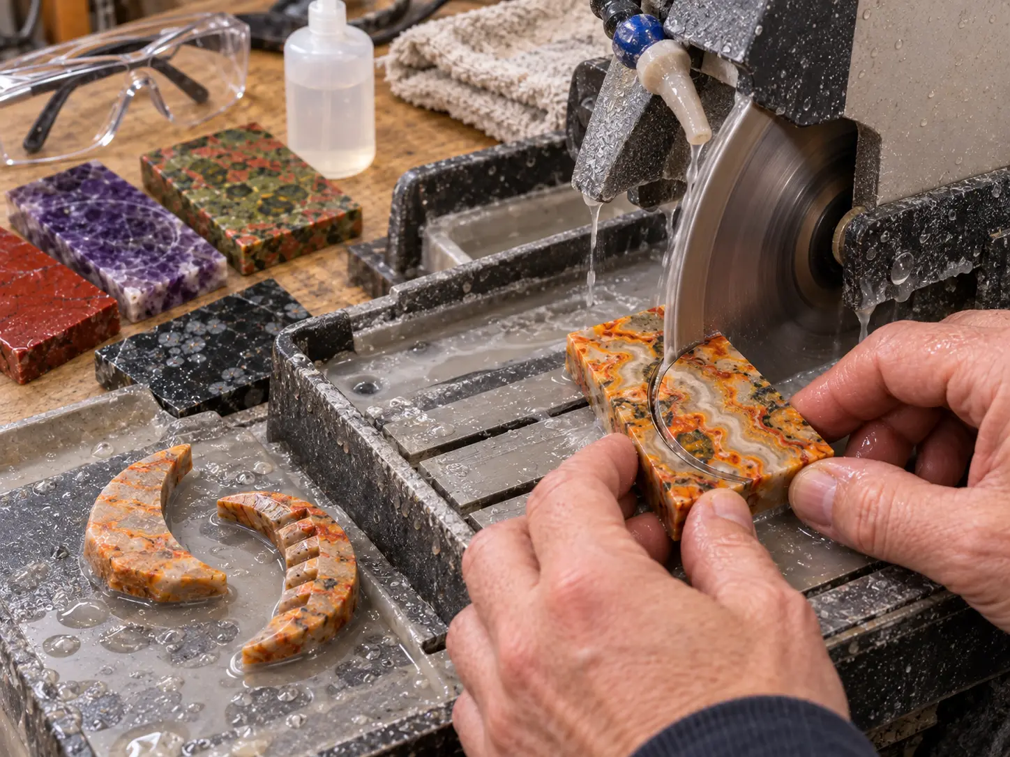 How to Carve a Gemstone Moon Face