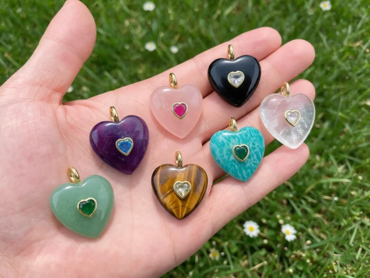 How to Make an Inlaid Gemstone Heart Pendant