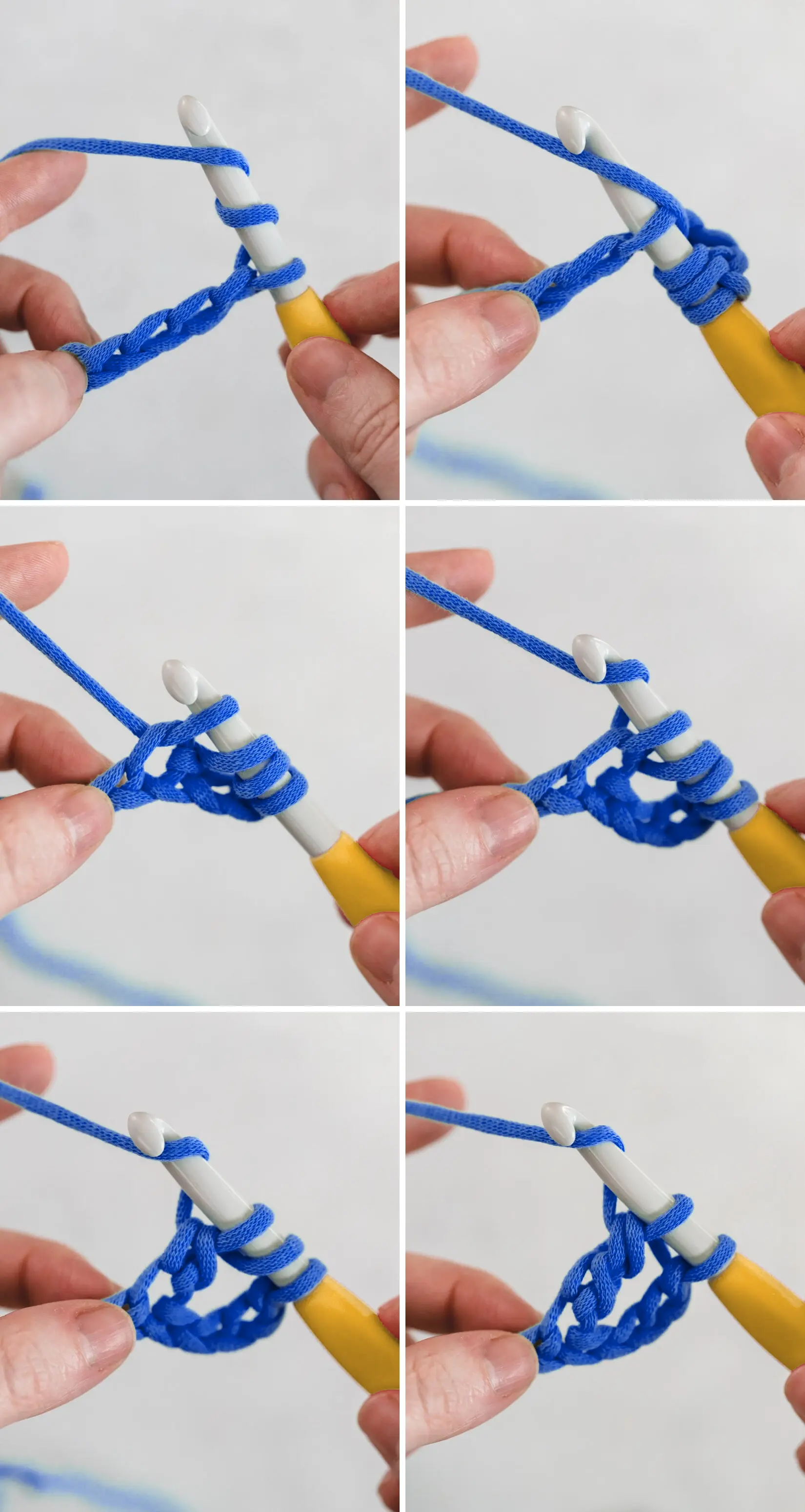 Follow the loop checkpoints from top left to bottom right: three loops, four loops, then three, two, and one.